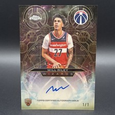 Marketplace image: 2025-26 Topps Chrome Update Will Riley RC Auto Superfractor 1/1 CH-WR Rookie
