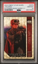 Marketplace image: 2023 Topps Finest Star Wars #EB-15 JYN ERSO  SUPERFRACTOR 1/1 - PSA 10 EXT BASE