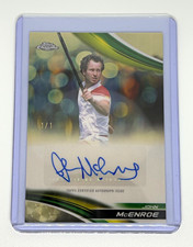 Marketplace image: RARE 1/1 Topps Chrome Tennis 2025 John McEnroe Superfractor Autograph #CA-JME
