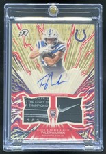 Marketplace image: 2025 Topps Resurgence Amped Up Relic SuperFractor Tyler Warren RC Auto 1/1