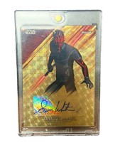 Marketplace image: 2018 Topps Chrome Star Wars Finest Darth Maul 1/1 Superfractor Auto Sam Witwer