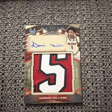 Marketplace image: 2026 Topps Bowman U Best Darrion Williams Superfractor Patch Auto 1/1 NC State