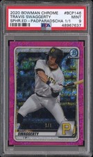 Marketplace image: 2020 BOWMAN CHROME TRAVIS SWAGGERTY - PADPARADSCHA 1/1 PSA 9 PITTSBURGH PIRATES