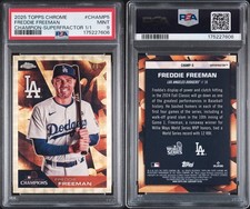 Marketplace image: Topps 2025 Freddie Freeman Champion-Superfractor 1/1 CHAMP-5 PSA 9 Dodgers
