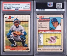 Marketplace image: Bowman 2016 Chrome Mike Piazza Refractors that never were Dodgers Superfractor