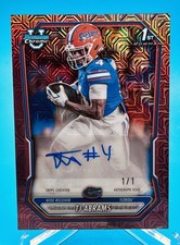 Marketplace image: 2026 Bowman Chrome TJ ABRAMS Rose Gold Auto  1/1 Florida Gators Superfractor 1st