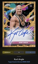 Marketplace image: 2026 Topps WWE Slam Chrome Cosmic Kurt Angle Superfractor Auto 1cc Legendary