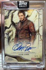 Marketplace image: Topps Marvel Vault Star-Lord Chris Pratt Immortal Autographs 1/1 Superfractor