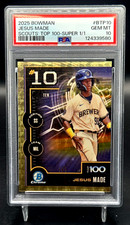 Marketplace image: 2025 Bowman Chrome Jesus Made 1/1 Superfractor Scouts Top 100 SP SSP PSA 10