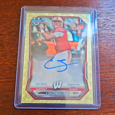 Marketplace image: 2026 Bowman Football Colton Joseph Wisconsin Super Fractor 1/1 Auto RC #BCPA-CJ