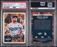 Marketplace image: Topps 2026 Chrome Miguel Rojas CHAMP-15 Superfractor 1/1 PSA 10