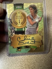 Marketplace image: CHRIS EVERT 💥 2026 Topps Chrome Tennis 1/1 World #1 on card Auto Superfractor