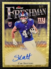 Marketplace image: 2025 Topps Finest Freshman Cam Skattebo Superfractor Auto 1/1