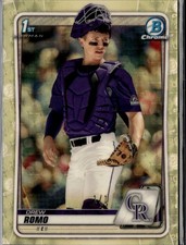 Marketplace image: Drew Romo 2020 Bowman Chrome 1st Superfractor RC 1/1 Colorado Rockies