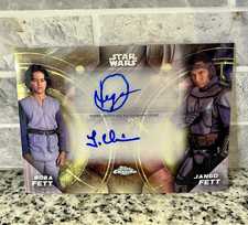 Marketplace image: 2026 Topps Chrome Star Wars DUO-FETT Boba Jango Fett Dual Auto SuperFractor 1/1
