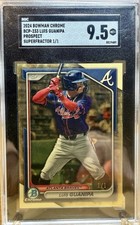 Marketplace image: 2024 Bowman Chrome Luis Guanipa SUPERFRACTOR 1/1 #BCP-233 SGC 9.5 MINT+ BRAVES