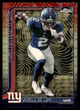 Marketplace image: 2025 Topps Chrome #313 Antwane Wells Jr. Rookie Gold Etch SuperFractor 1/1