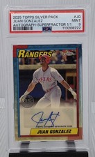 Marketplace image: 2025 Topps Chrome Silver Pack Juan Gonzalez Superfractor Auto 1/1 AUTO Card SP