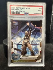 Marketplace image: WWE Topps Now 2026 #22 Rhea Ripley 1/1 PSA 9 Wrestling Card Chicago Superfractor