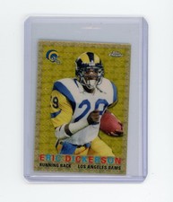 Marketplace image: 2015 Topps Chrome Eric Dickerson 60th Anniversary Mini Superfractor 1/1 HOF (G)