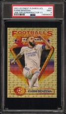 Marketplace image: 202122 TOPPS FINEST UCL KARIM BENZEMA JUMBO TOPPER SUPERFRACTOR 11 94 PS G2U