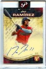 Marketplace image: JOSE RAMIREZ 2024 TOPPS PRISTINE PRODUCTION SUPERFRACTOR ON CARD AUTO SP 1/1