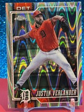 Current marketplace image for 2026 Topps Chrome #133 Justin Verlander Superfractor