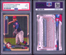 Marketplace image: 2018 Bowman Chrome Francisco Lindor Superfractor 1/1 PSA 9 Mint