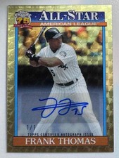 Marketplace image: 2026 Topps Chrome AL All-Star Superfractor Autograph FRANK THOMAS 1/1 White Sox
