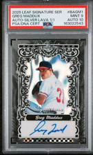 Marketplace image: GREG MADDUX 2025 Leaf Signature Series Silver Superfractor Auto Autograph 1/1