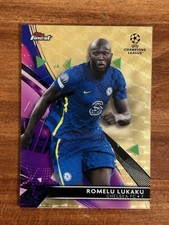 Marketplace image: 2021 Topps Finest UCL Romelu Lukaku SUPERFRACTOR 1/1 Chelsea #47 UEFA