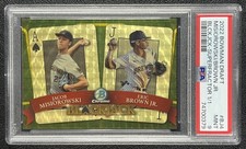 Marketplace image: JACOB MISIOROWSKI PSA 9 2022 BOWMAN CHROME DRAFT BLACKJACK SUPERFRACTOR 1/1