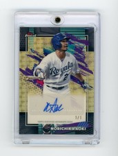Marketplace image: 2026 Topps Finest Norichika Aoki #FMA-NA Superfractor Auto 1/1 KC Royals