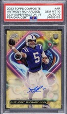 Marketplace image: 2023 Topps Composite Cosmic Chrome Auto Anthony Richardson Superfractor 1/1 RC