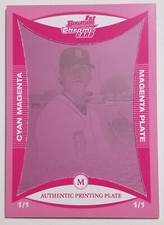 Marketplace image: Jeff Gerbe 2008 Bowman Chrome Prospects Magenta Printing Press Plate 1/1 Tigers
