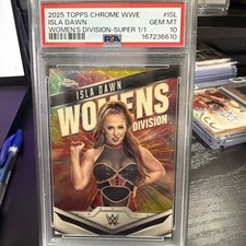 Marketplace image: Isla Dawn 2025 WWE Topps Chrome Women’s Division Superfractor 1/1 SSP!