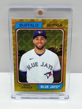 Marketplace image: GEORGE SPRINGER 2021 Topps Archives SuperFractor 1/1 Blue Jays Astros