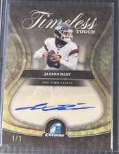Marketplace image: 2026 Bowman Chrome Jaxson Dart Timeless Touch 1 Of 1 Superfractor Auto