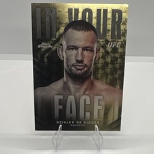 Marketplace image: Topps 2026 Chrome UFC Reinier De Ridder In Your Face IYF-2 Superfractor 1/1