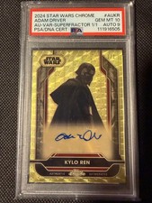Marketplace image: 2024 Topps Chrome Star Wars KYLO REN Adam Driver AUTO Superfractor 1/1 PSA 10