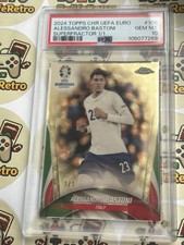 Current marketplace image for 2024 Topps Chrome Alessandro Bastoni Superfractor 1/1