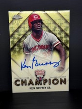 Marketplace image: 2025 Topps Chrome Ken Griffey Sr. World Series Champion Auto SuperFractor 1/1