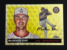 Current marketplace image for 2025 Topps Chrome Platinum Anniversary #166 Mackenzie Gore Superfractor 1/1