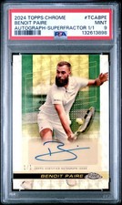 Marketplace image: 2024 Topps Chrome Tennis SuperFractor 1/1 Benoit Paire Auto #TCABPE PSA 9 BG6