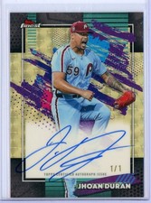 Marketplace image: 2026 TOPPS FINEST JHOAN DURAN ON CARD AUTO SUPERFRACTOR TRUE ONE OF ONE 1/1 WOW