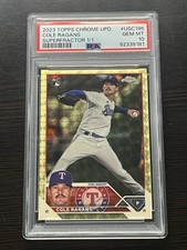 Marketplace image: Cole Ragans 2023 Topps Chrome Update Superfractor True 1/1 Rookie RC PSA 10