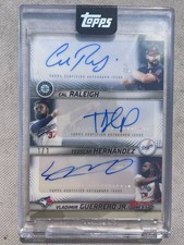 Marketplace image: 2025 Bowman's Best Triple Auto Superfractor 1/1 Raleigh Teoscar and Vlad Jr
