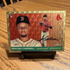 Marketplace image: 2025 Topps Chrome Platinum Kristian Campbell Superfractor 1/1 Boston Red Sox RC