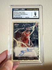 Marketplace image: Zaccharie Risacher Finest  24-25 Superfractor Rookie On-Card Auto CGC 9 Auto 10