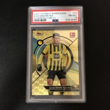 Marketplace image: 2022-23 Topps Finest Bundesliga Giovanni Reyna Superfractor 1/1 BVB PSA 8